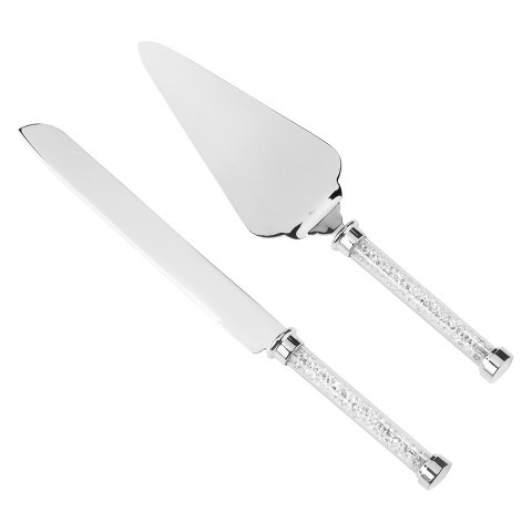 Set de pala y cuchillo Cristal Checo tipo Swaroski