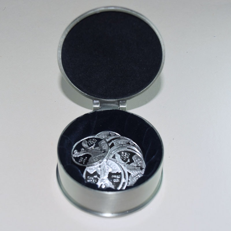 Estuche Oval rositas con Arras Centenario 21mm