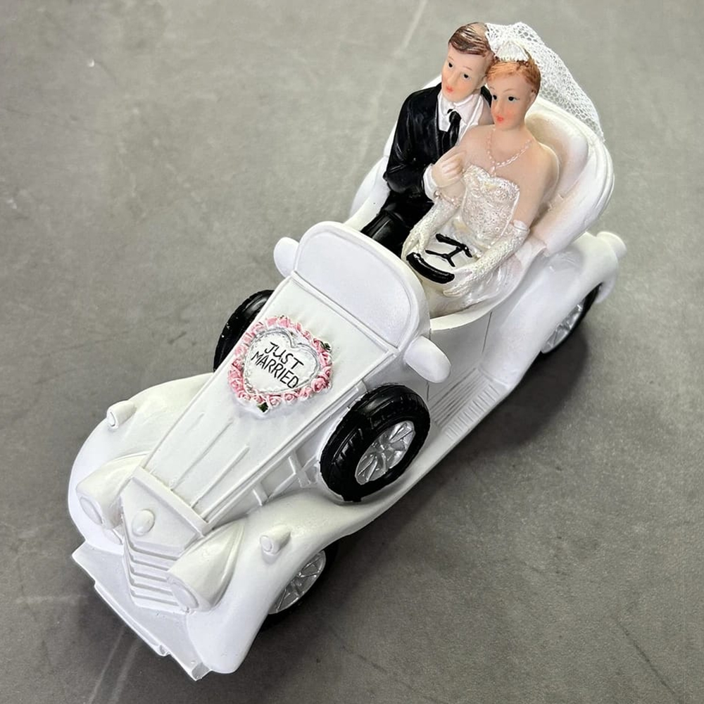 Figura para Pastel de Bodas Carro Just Married