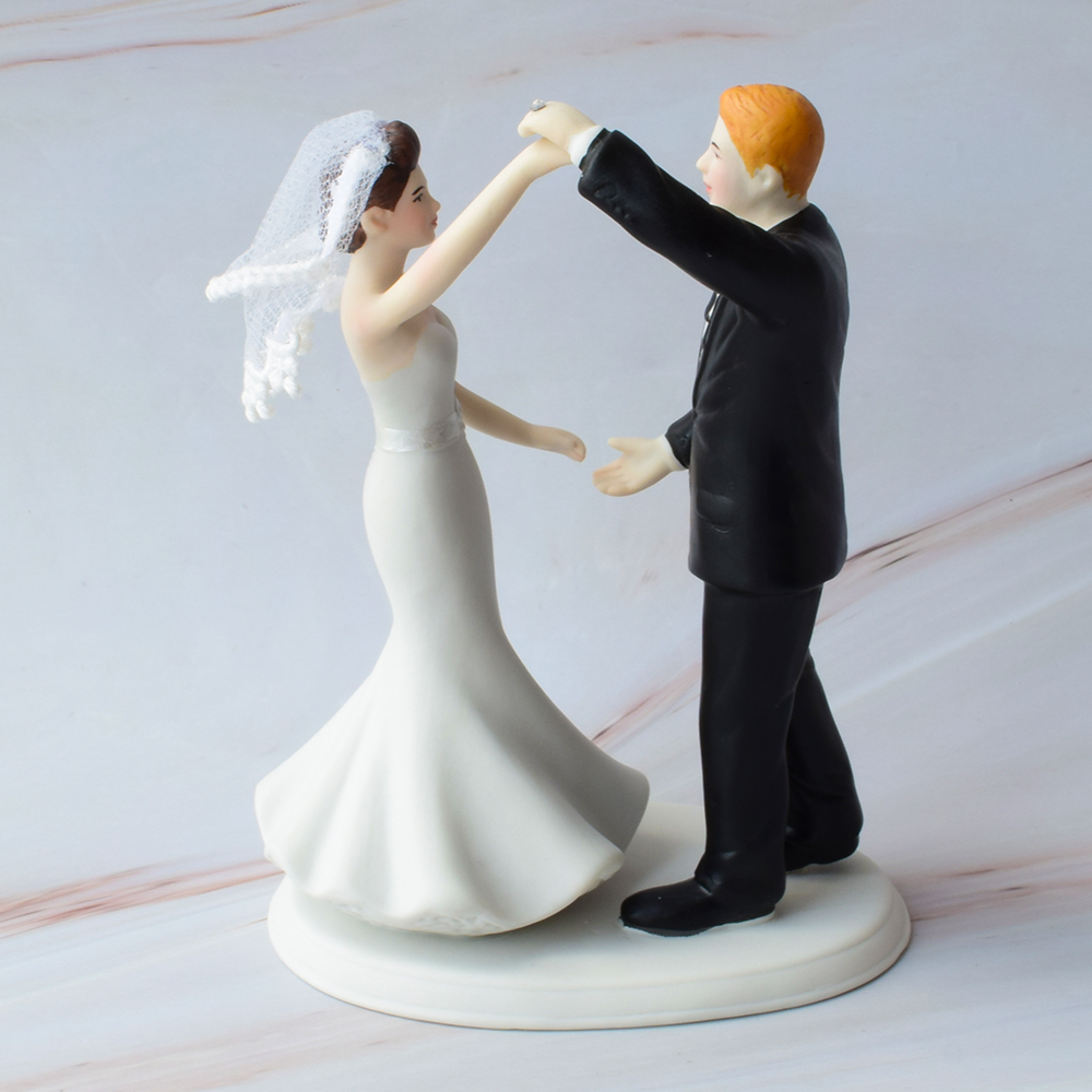 Figura para pastel de Boda Novios Bailando