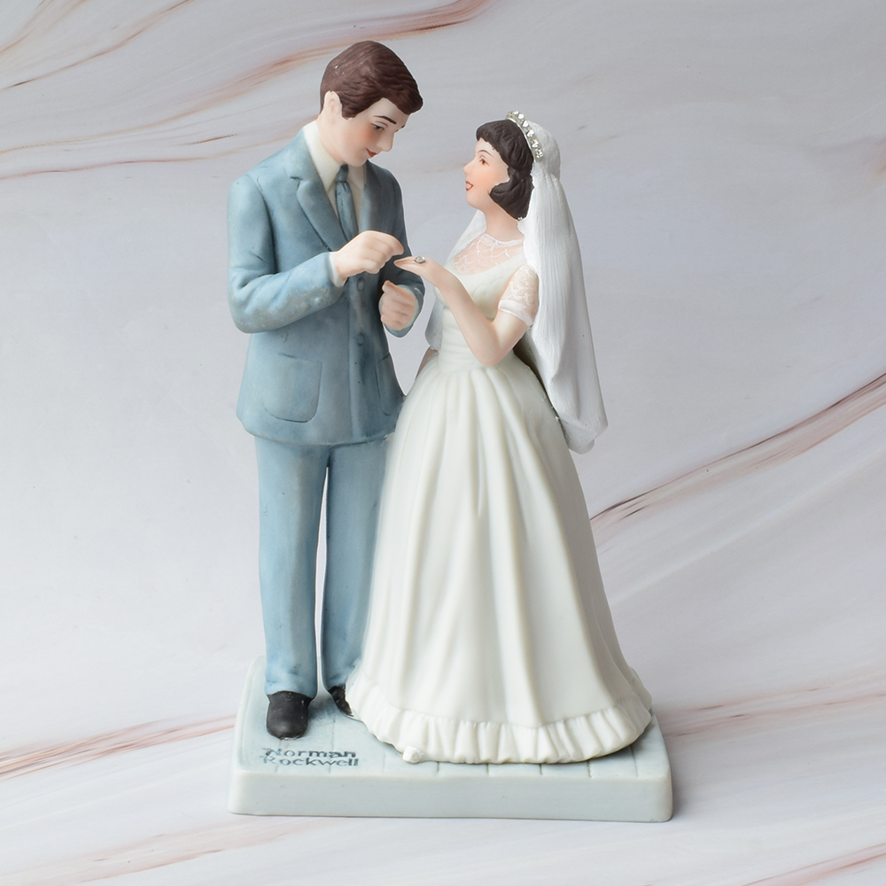 Muñecos para Pastel de Boda, Porcelana, Clásica, Propuesta de Amor