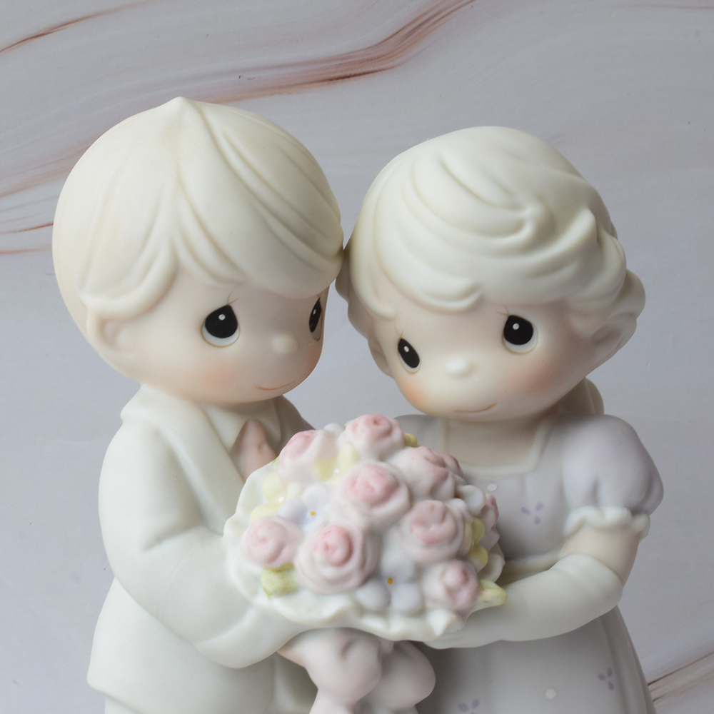 Figura para Pastel de Boda, Grande, Precious Moments, Promesa Sin Fin