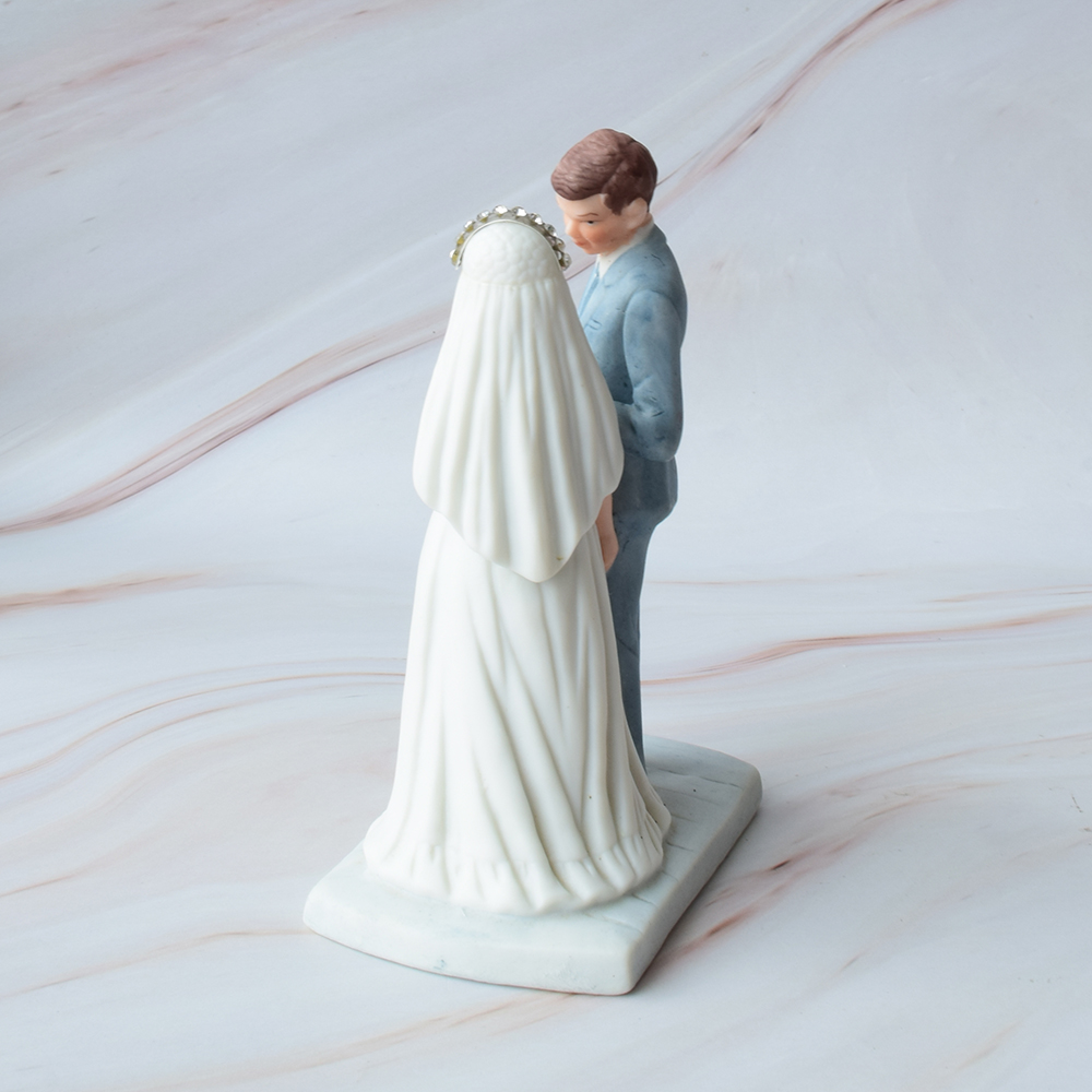 Muñecos para Pastel de Boda Pequeña, Porcelana, Propuesta de Amor