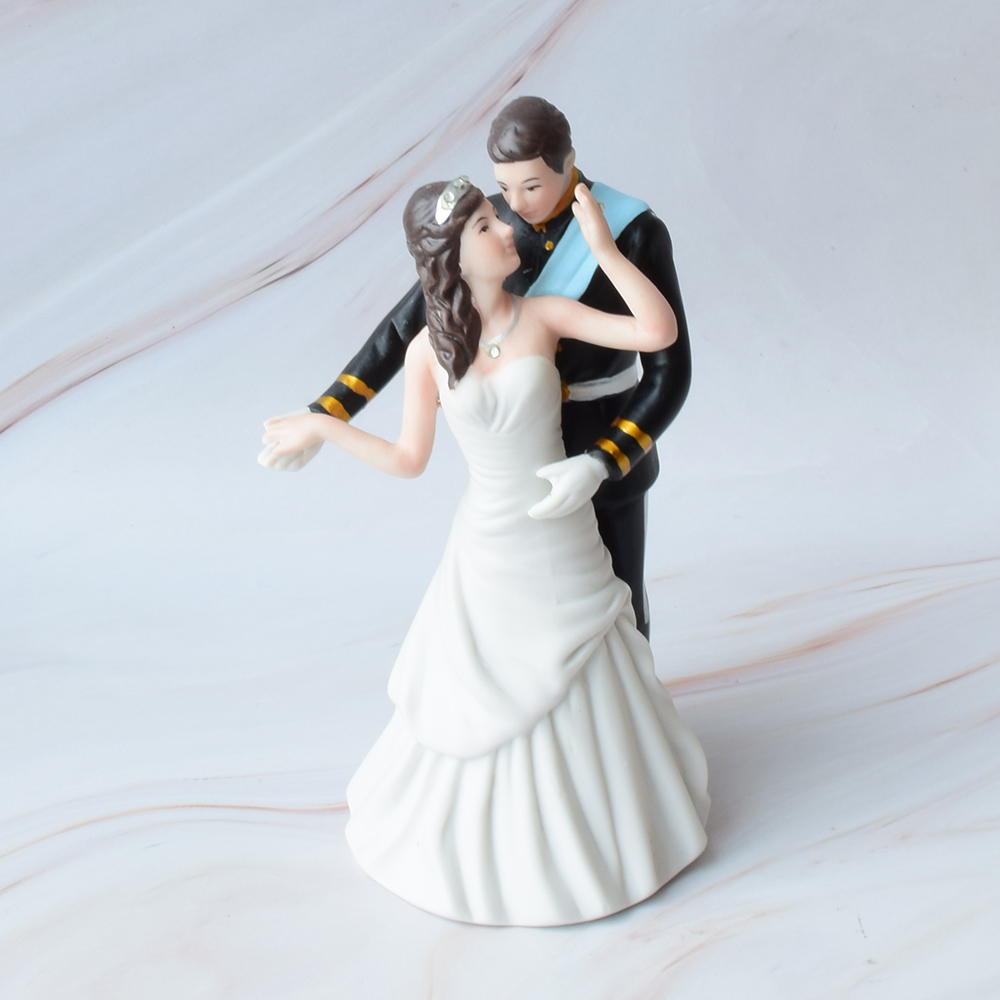 Figura para Pastel de Boda, Porcelana, Príncipe y Princesa
