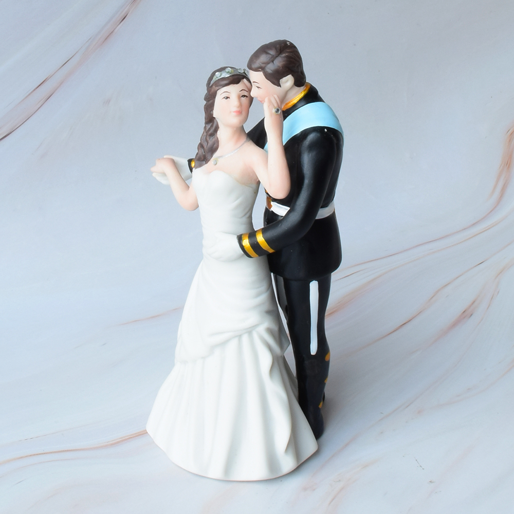Figura para Pastel de Boda, Porcelana, Príncipe y Princesa