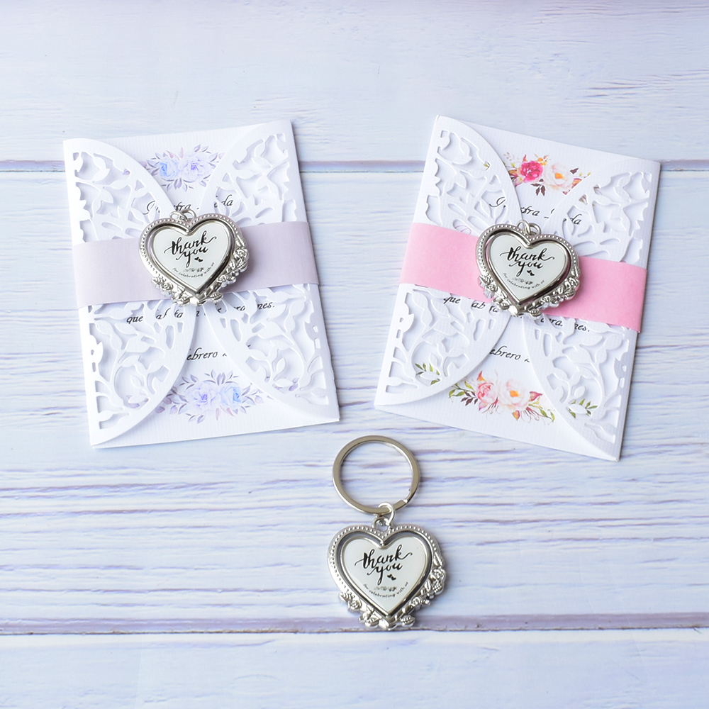Llavero de Corazón Personalizado, Boda Puerta al amor