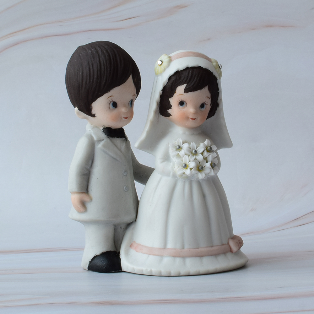 Muñecos para Pastel de Boda, Pequeños, Porcelana, Amor Eterno