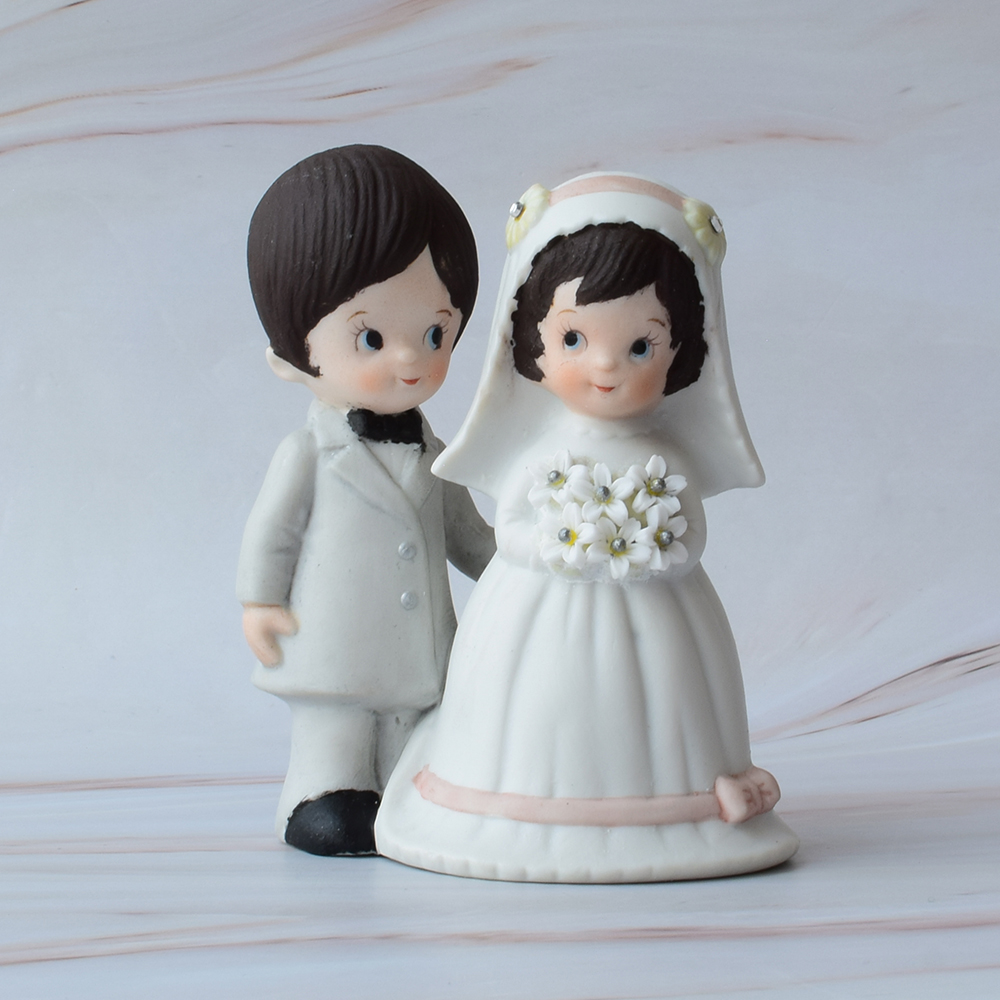 Muñecos para Pastel de Boda, Pequeños, Porcelana, Amor Eterno