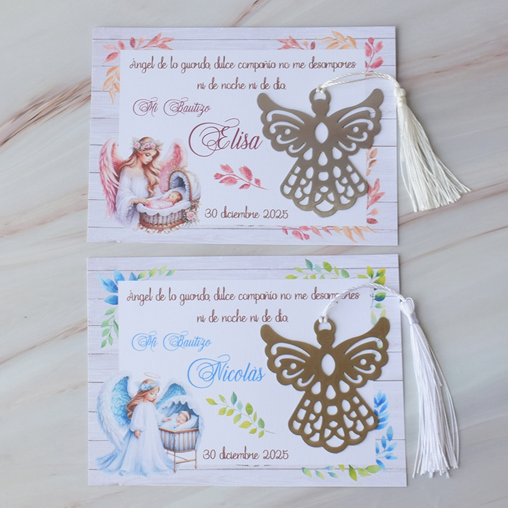 Separador de Libros Ángel de Mi Guarda, Bautizo