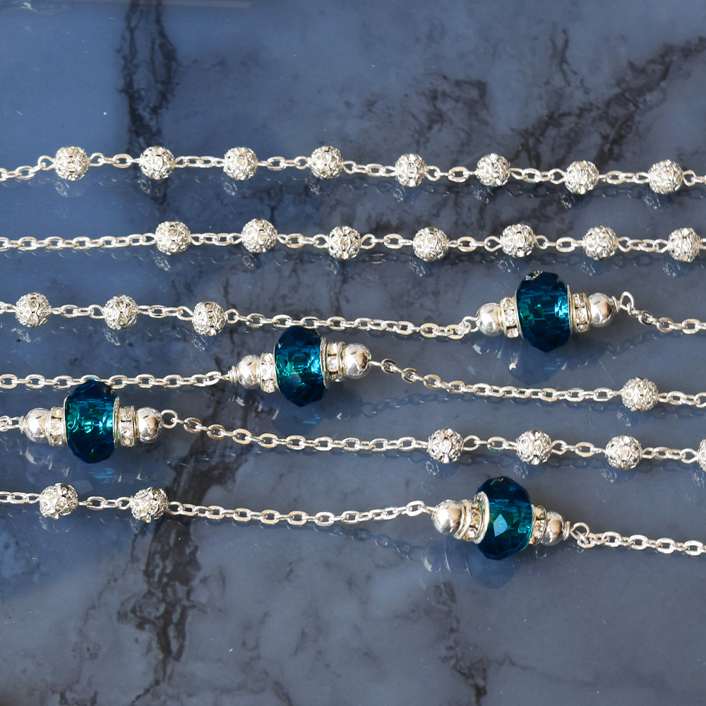 Lazo para boda Destellos de Mar con Arras de la Virgen de Guadalupe Busto 18mm + cofres “Hermes”