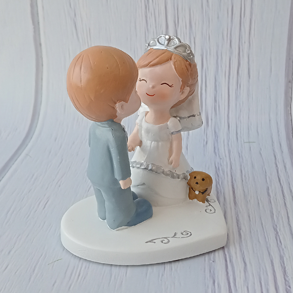 Figura para Pastel de Boda, pequeña, Amor Sincero, Porcelana