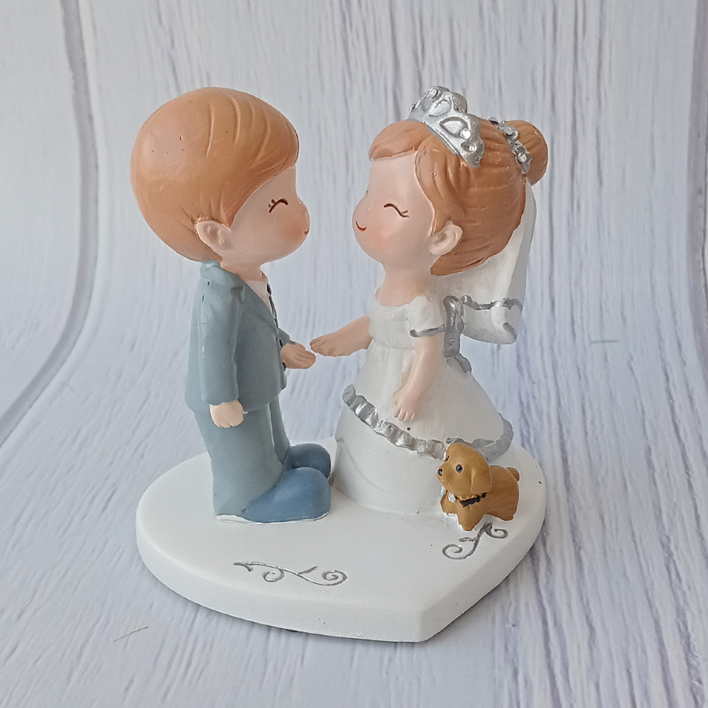 Figura para Pastel de Boda, pequeña, Amor Sincero, Porcelana