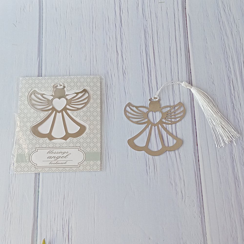 Bolo para Bautizo con Separador de Libros Angelito de mi Corazón