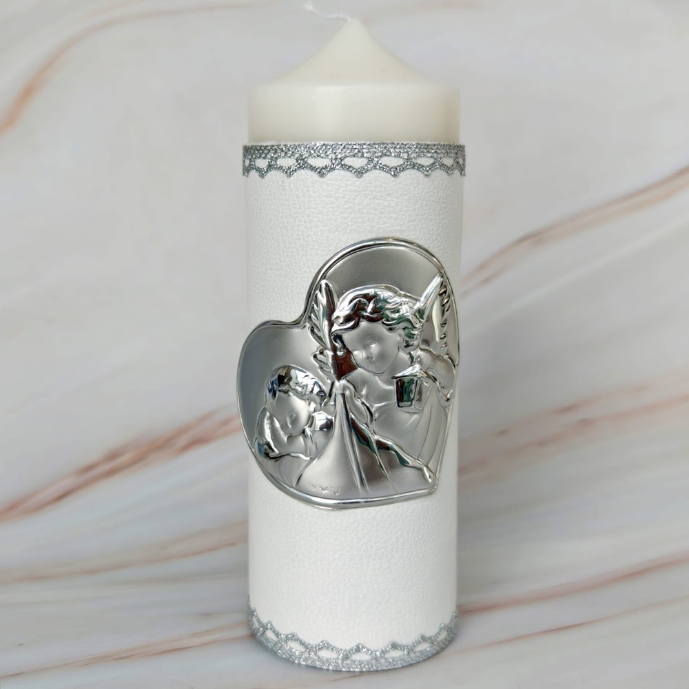 Kit de Bautizo Angel de La Guarda, Plata