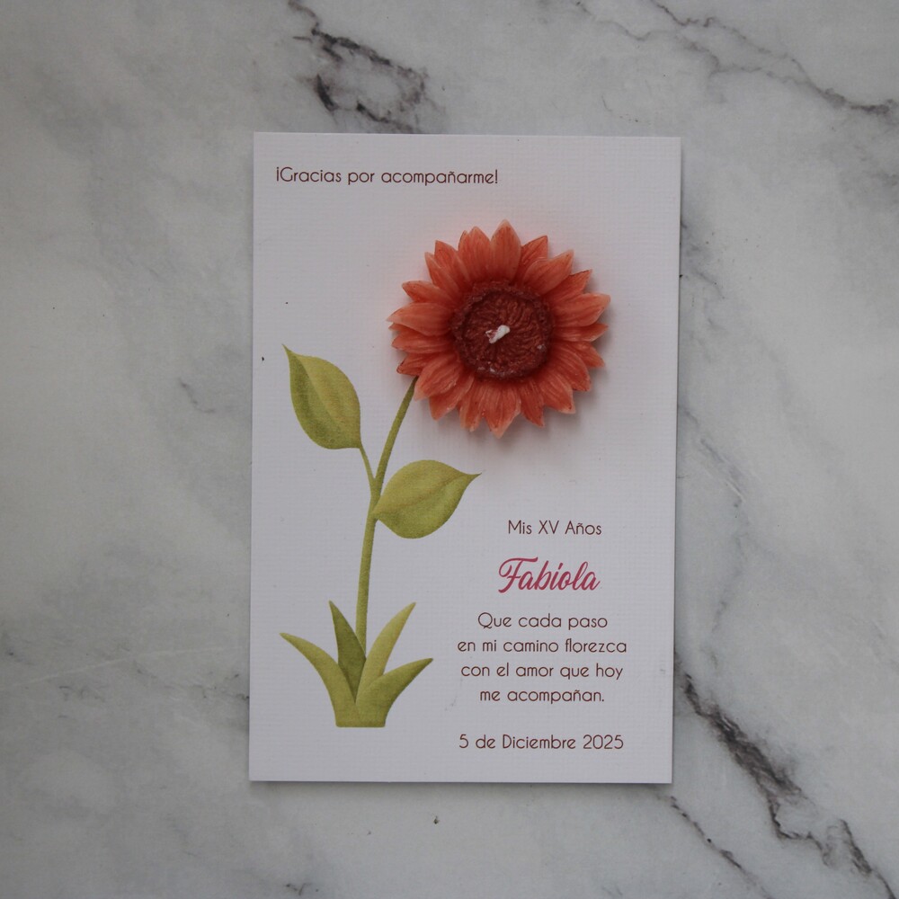 Recuerdo para 15 años, Flor intencionada.