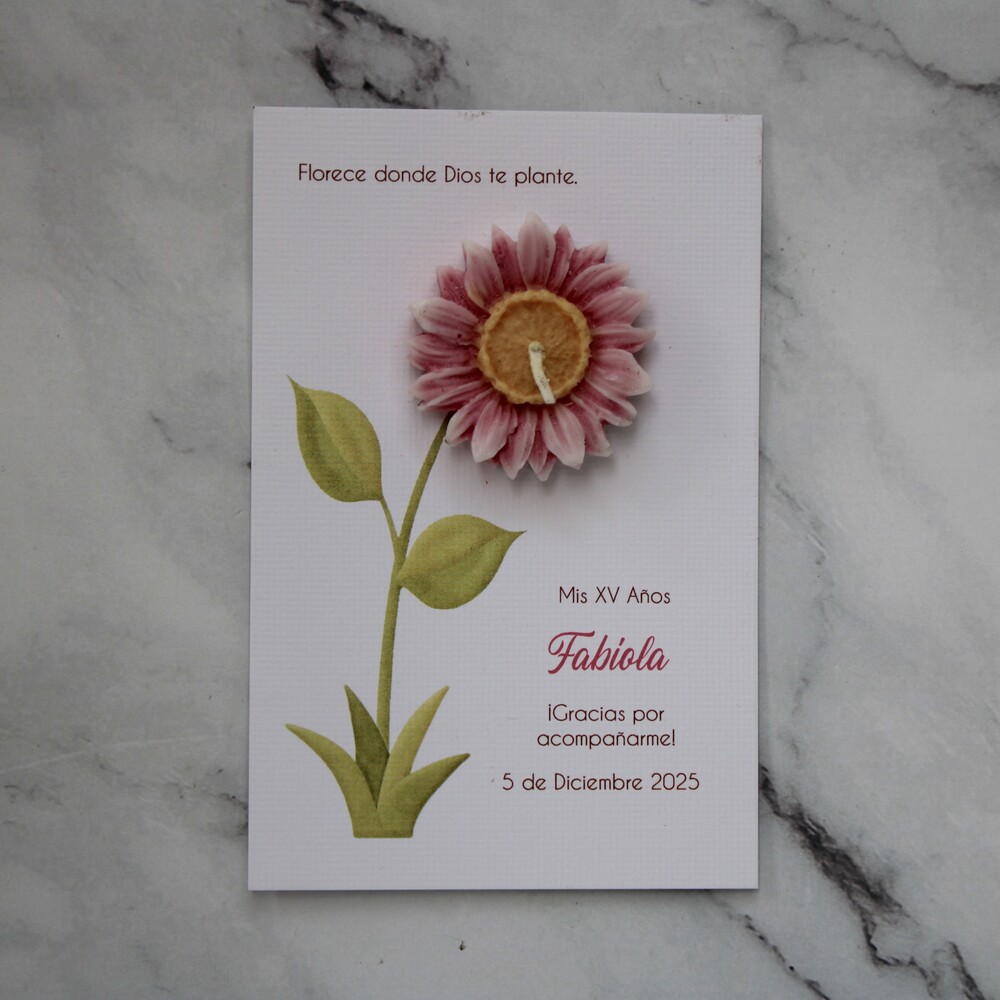 Recuerdo para 15 años, Flor intencionada.