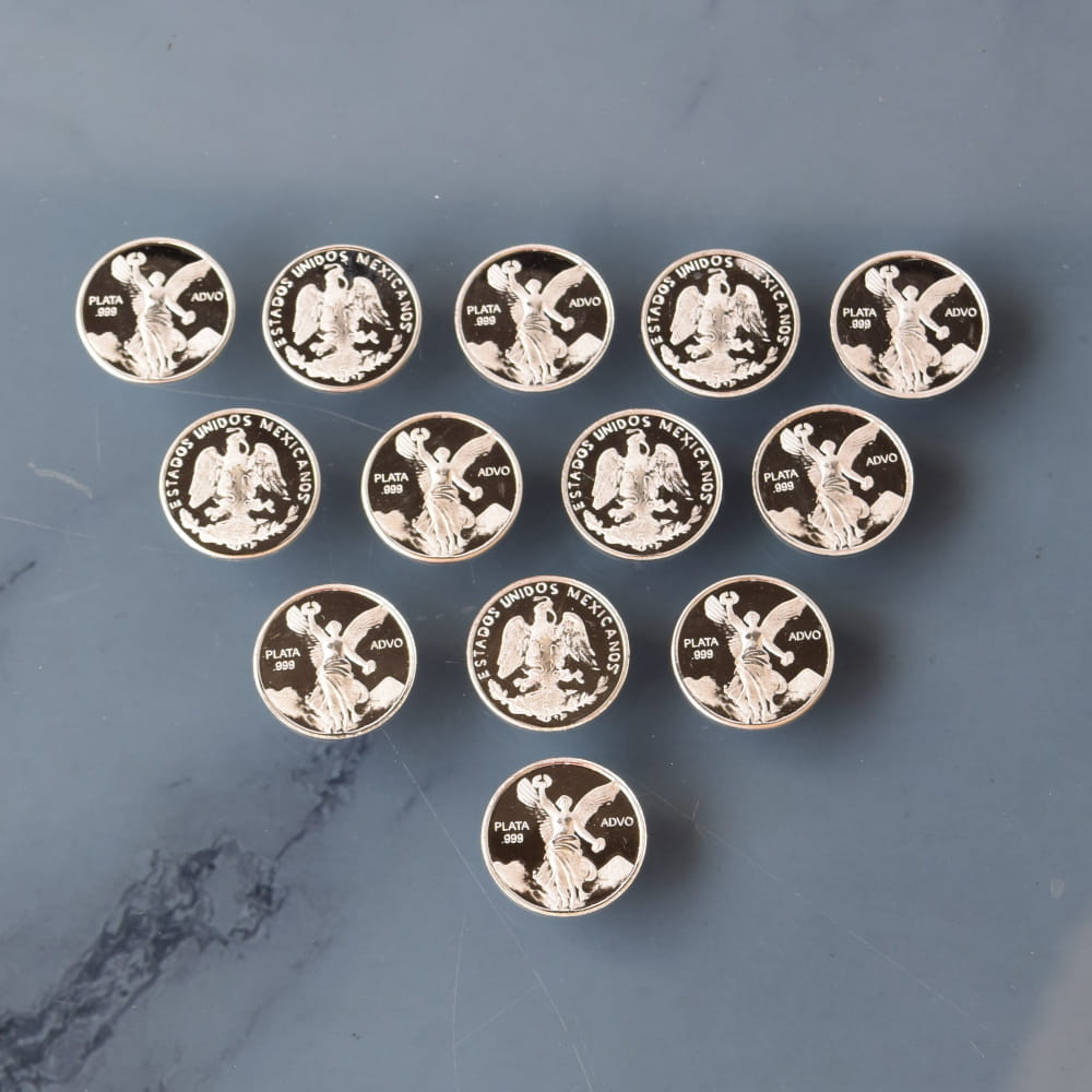 Arras de Boda Centenario 18 mm plata .999