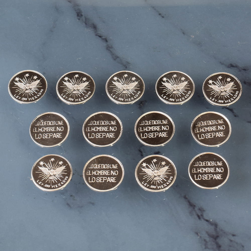 Arras de Boda Espíritu Santo 15mm plata .999