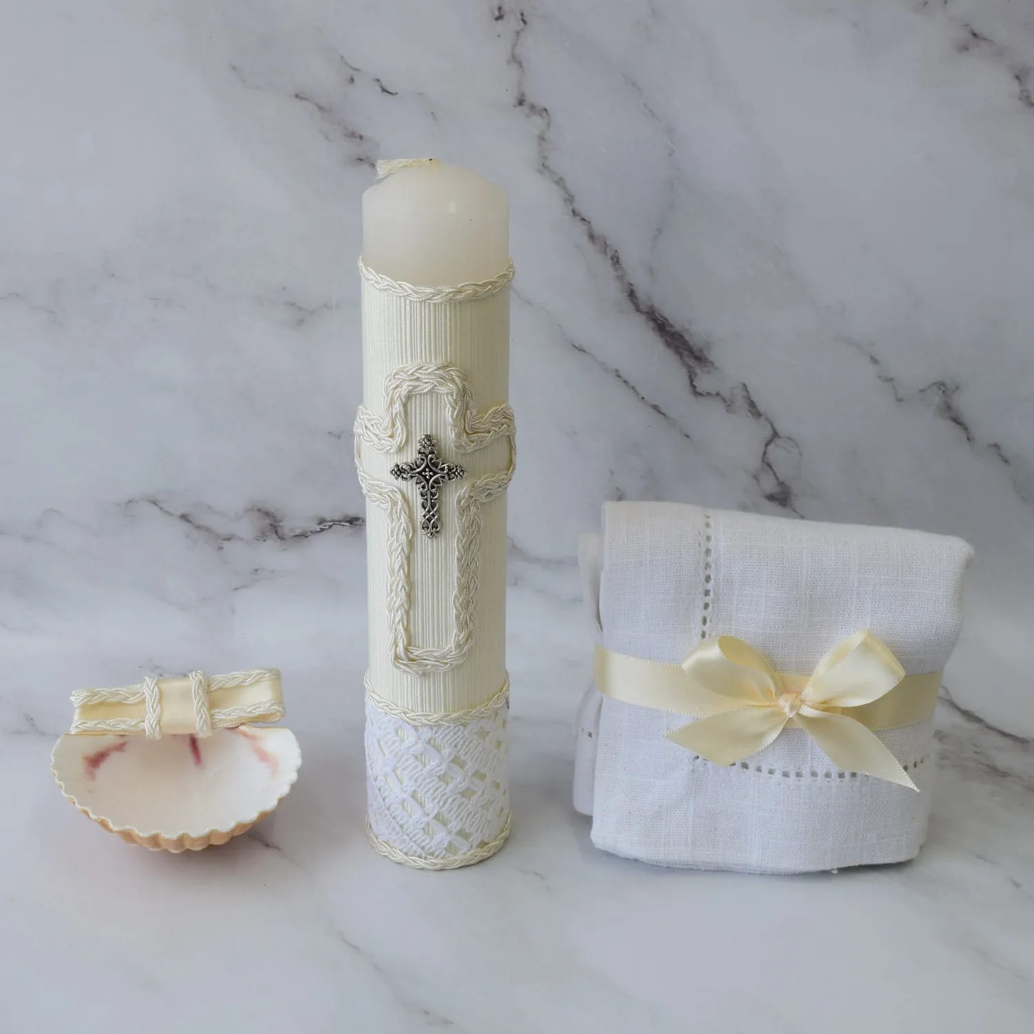 Kit de Bautizo Cruz trenzada