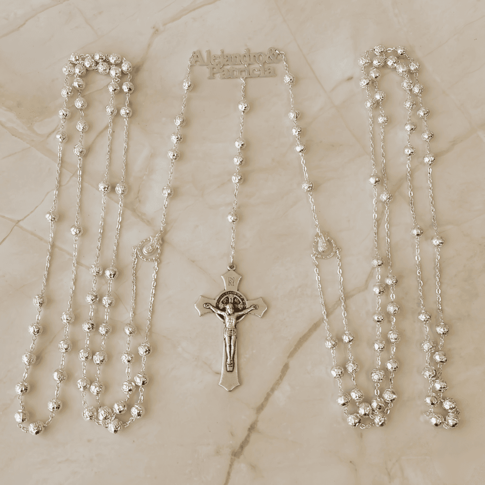 Lazo Rose Silver San Benito Personalizado Nombres