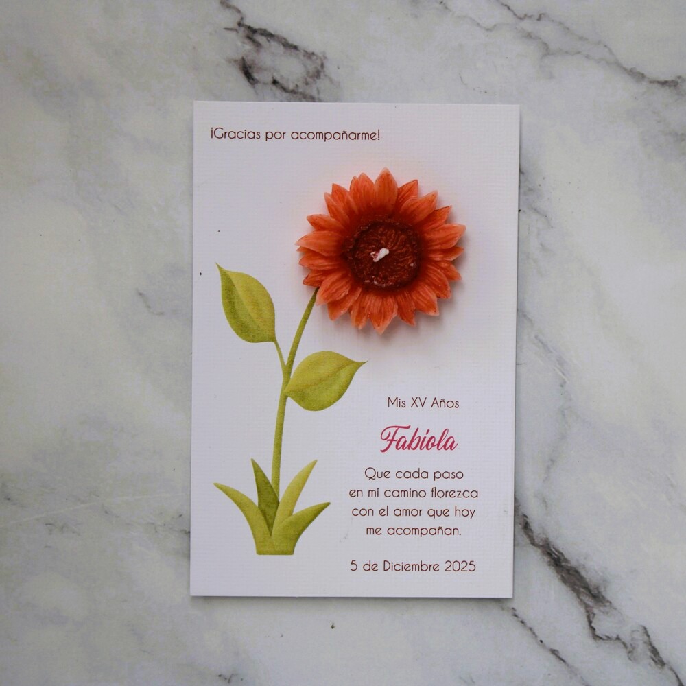 Recuerdo para 15 años, Flor intencionada.