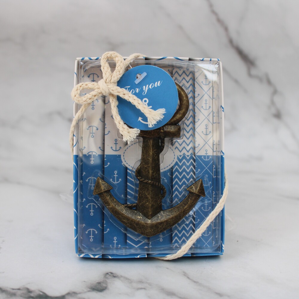 Recuerdo Destapador Ancla Vintage Bronce