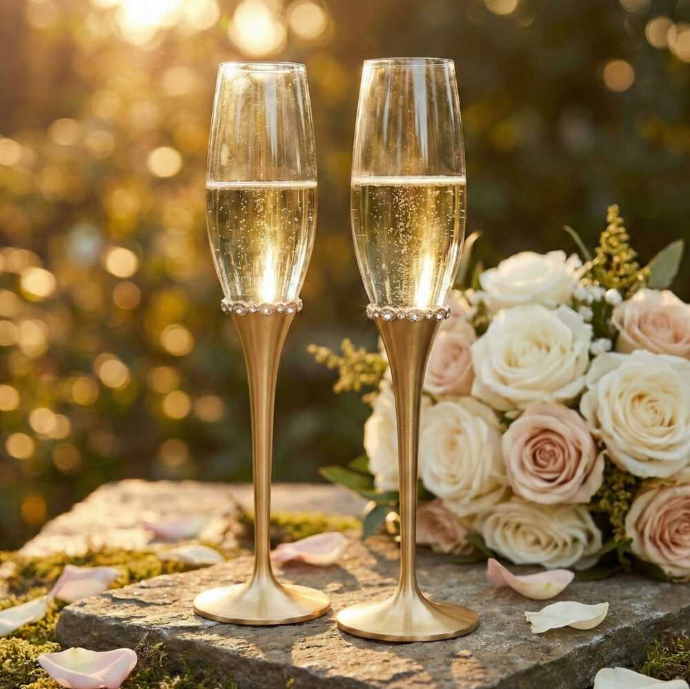 Copas de Boda Golden Promise