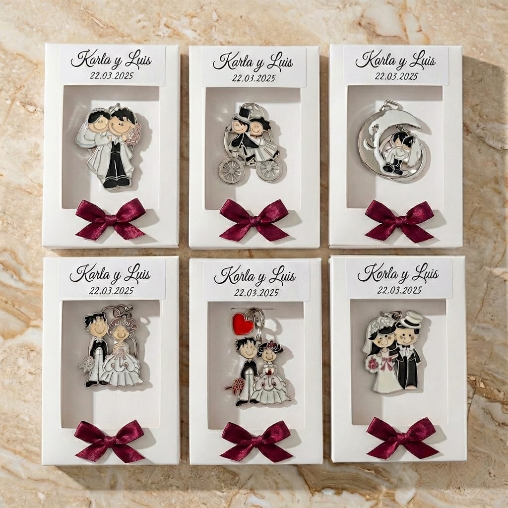 Llaveros para Boda de metal, recuerdos