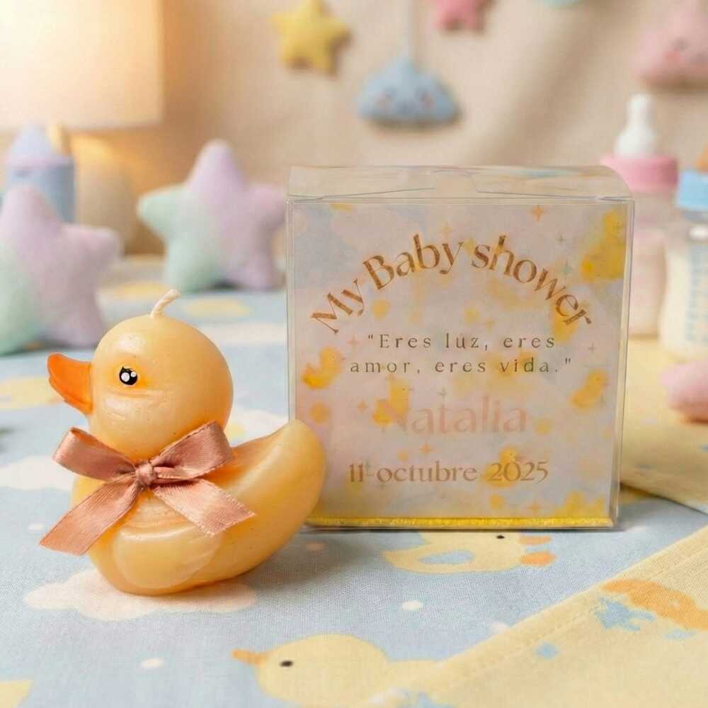 Vela de Patito personalizada Baby Shower