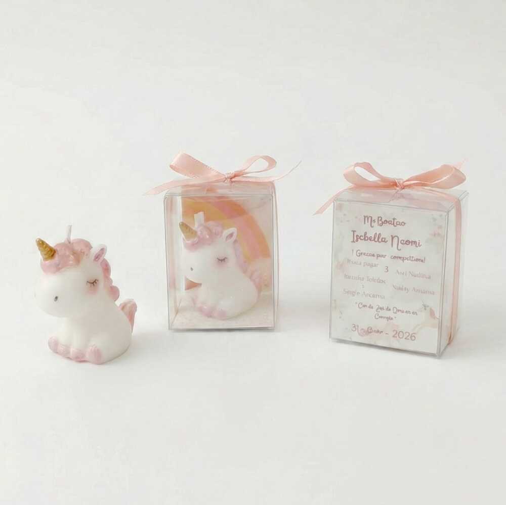 Vela de Unicornio personalizada