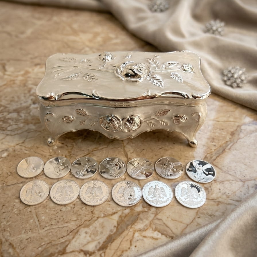 Inspirado en la Promesa, Cofre Iris con Arras Centario