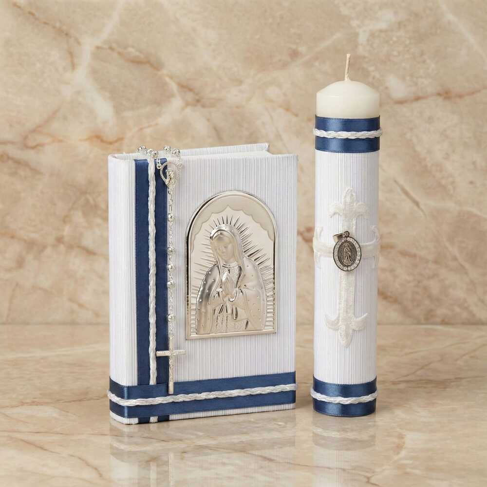 Kit Primera Comunión, Imagen en Plata Virgen de Guadalupe