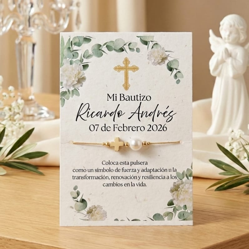 Pulsera de Oración Bautizo: Eterna Promesa