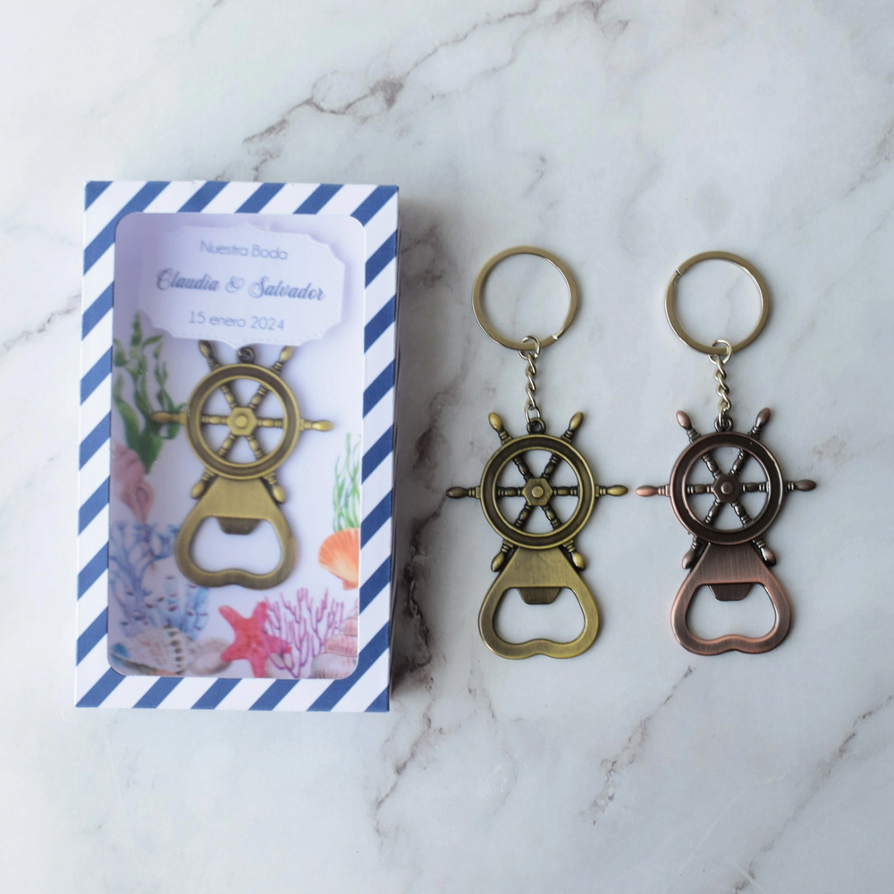 Recuerdo para boda destapador timón