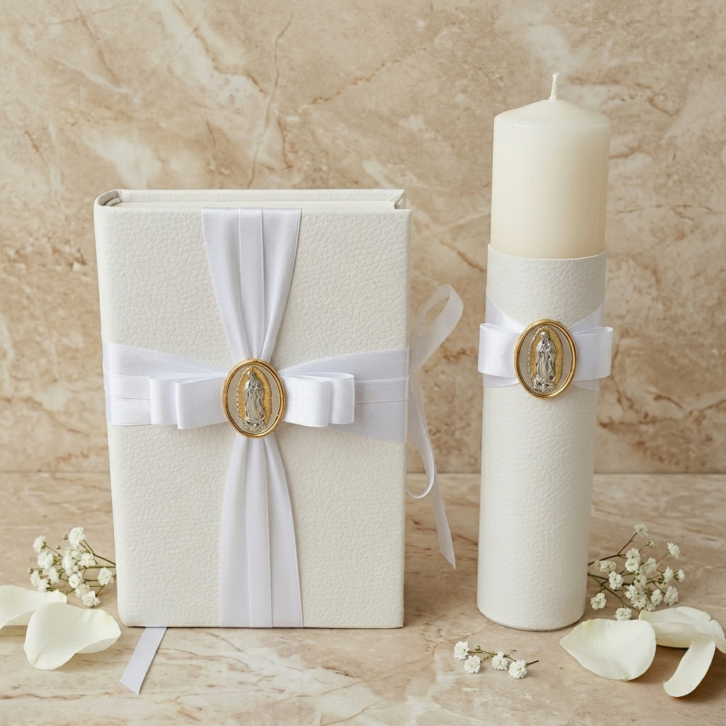 Biblia y Cirio para Boda, Mi Bella Virgen